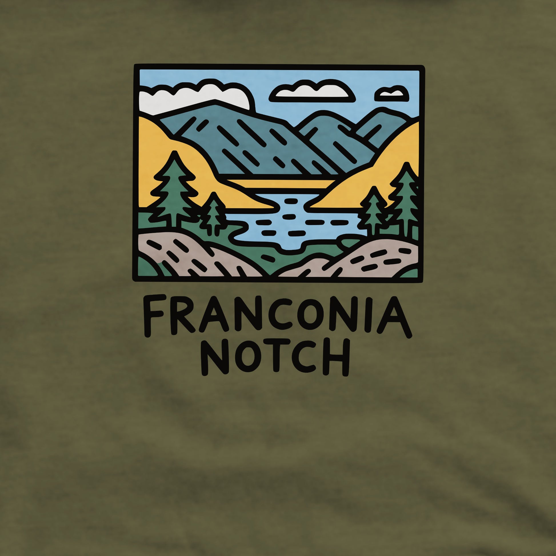 Franconia Notch State Park Crewneck Sweatshirt Adventure and Outdoors Themed Sweatshirt