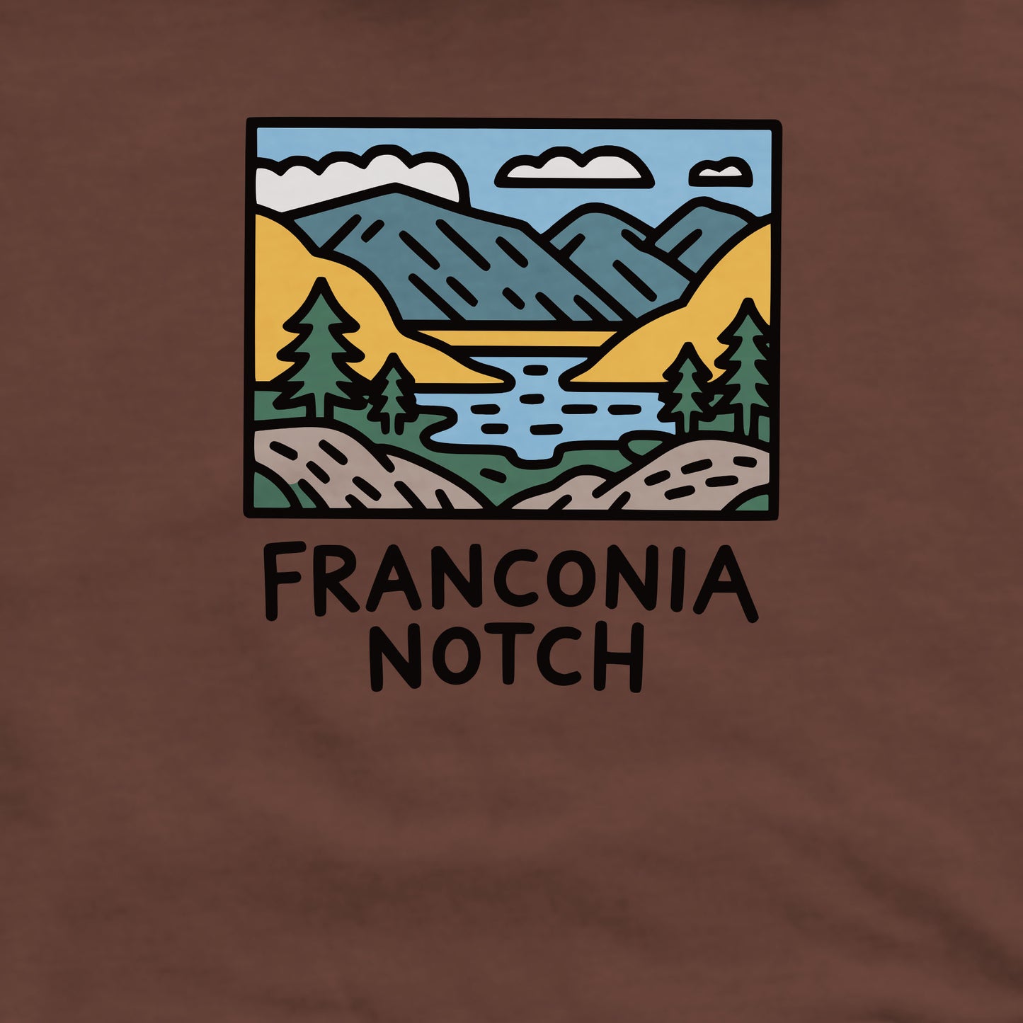 Franconia Notch State Park Crewneck Sweatshirt Adventure and Outdoors Themed Sweatshirt