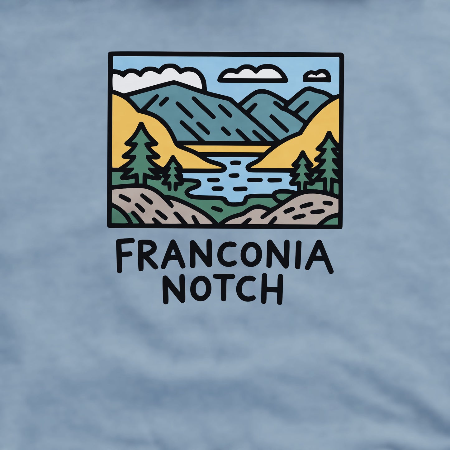 Franconia Notch State Park Crewneck Sweatshirt Adventure and Outdoors Themed Sweatshirt