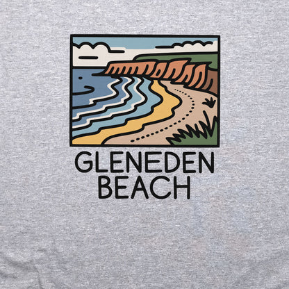 Gleneden Beach Crewneck Sweatshirt Adventure and Outdoors Themed Sweatshirt