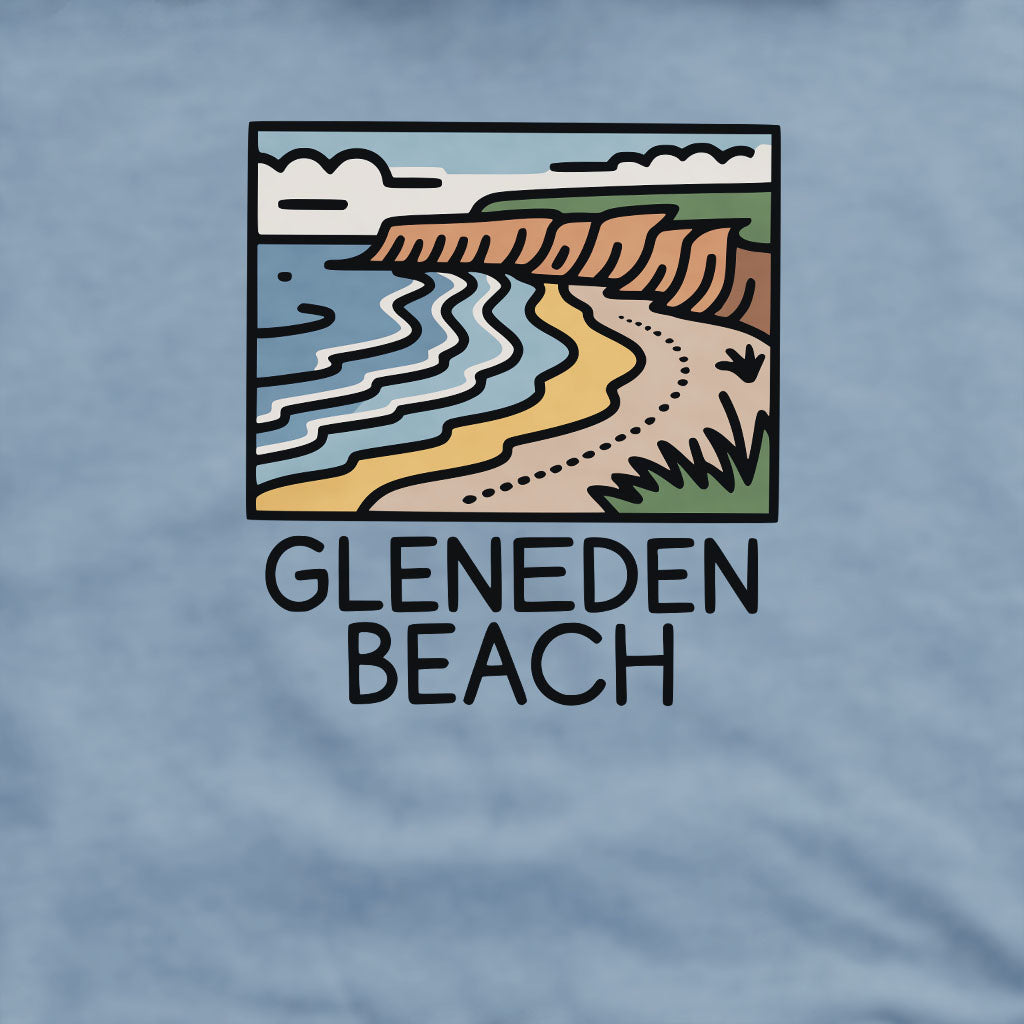 Gleneden Beach Crewneck Sweatshirt Adventure and Outdoors Themed Sweatshirt