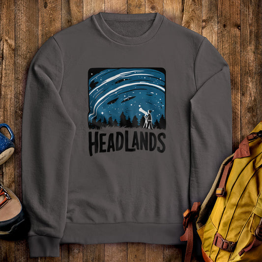 Headlands International Dark Sky Park at Night Crewneck Sweatshirt