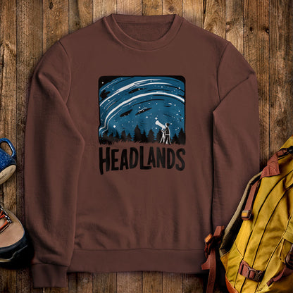 Headlands International Dark Sky Park at Night Crewneck Sweatshirt