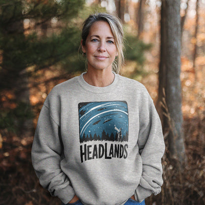 Headlands International Dark Sky Park at Night Crewneck Sweatshirt