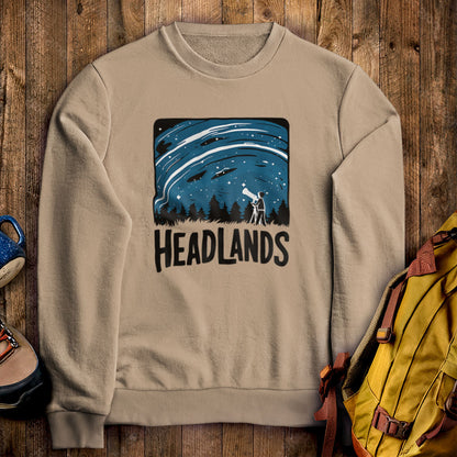 Headlands International Dark Sky Park at Night Crewneck Sweatshirt