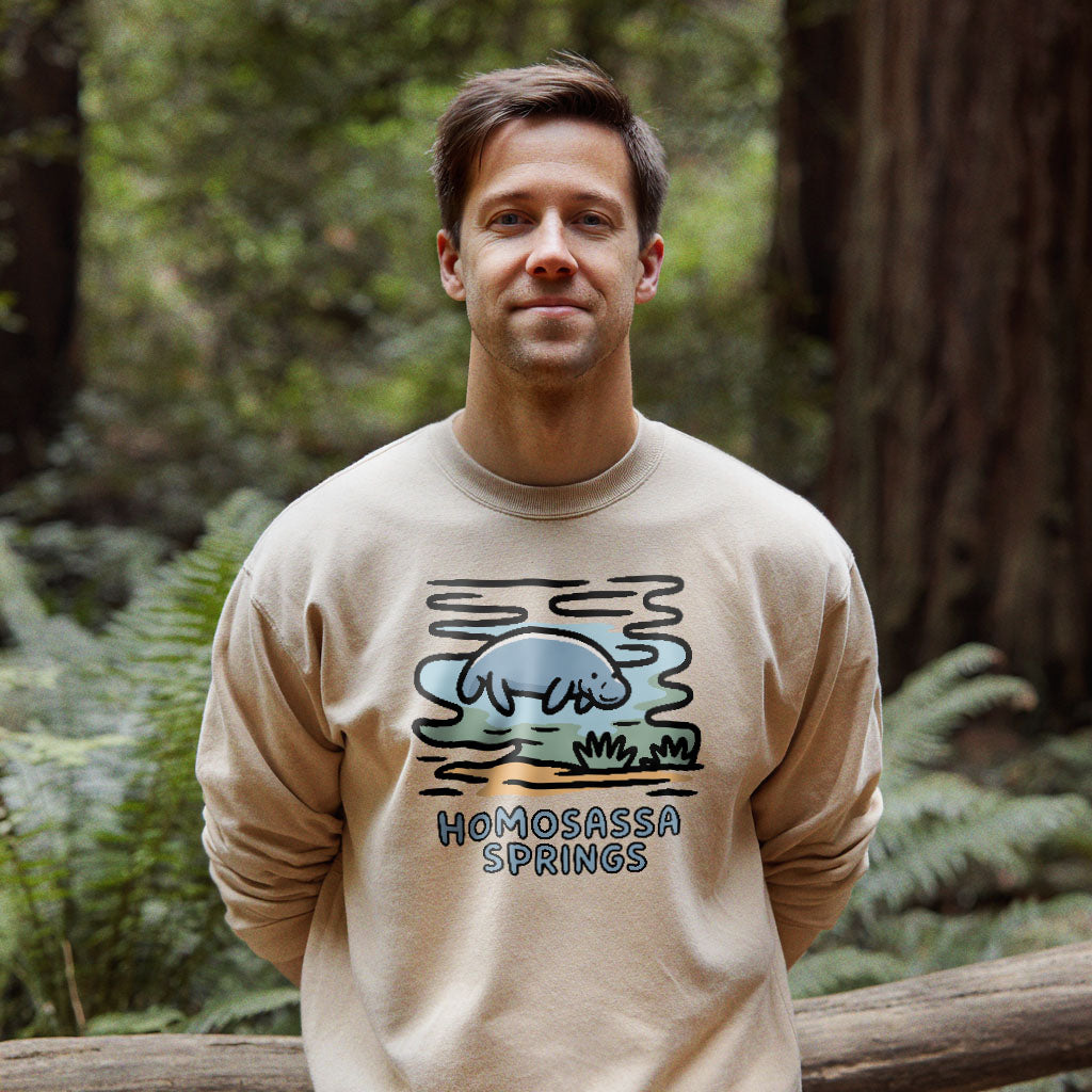 Homosassa Springs Wildlife State Park Crewneck Sweatshirt Adventure and Outdoors Themed Sweatshirt