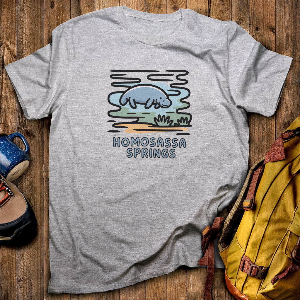 Homosassa Springs Wildlife State Park T-Shirt Sport Grey Adventure and Outdoors Themed T-Shirt
