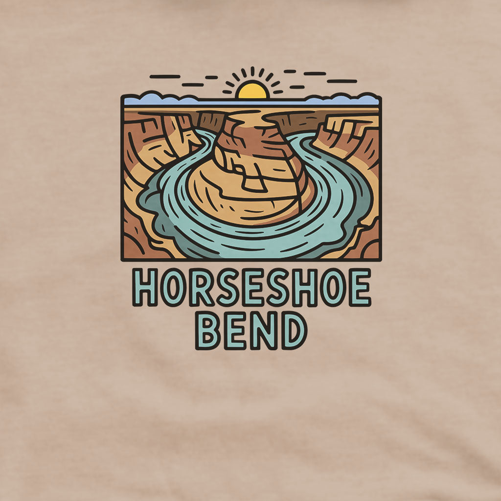 Horseshoe Bend Glen Canyon Hoodie Adventure and Outdoors Themed Hoodie
