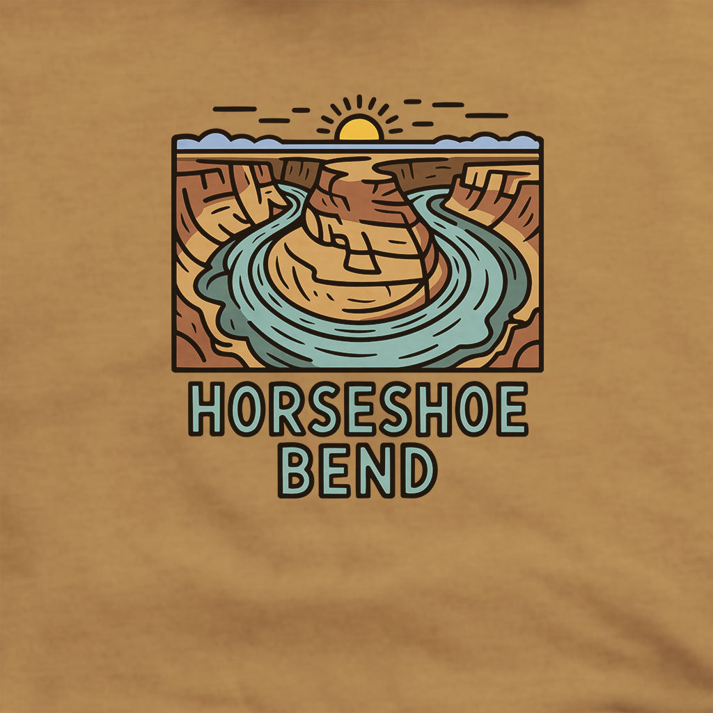 Horseshoe Bend Glen Canyon Hoodie Adventure and Outdoors Themed Hoodie