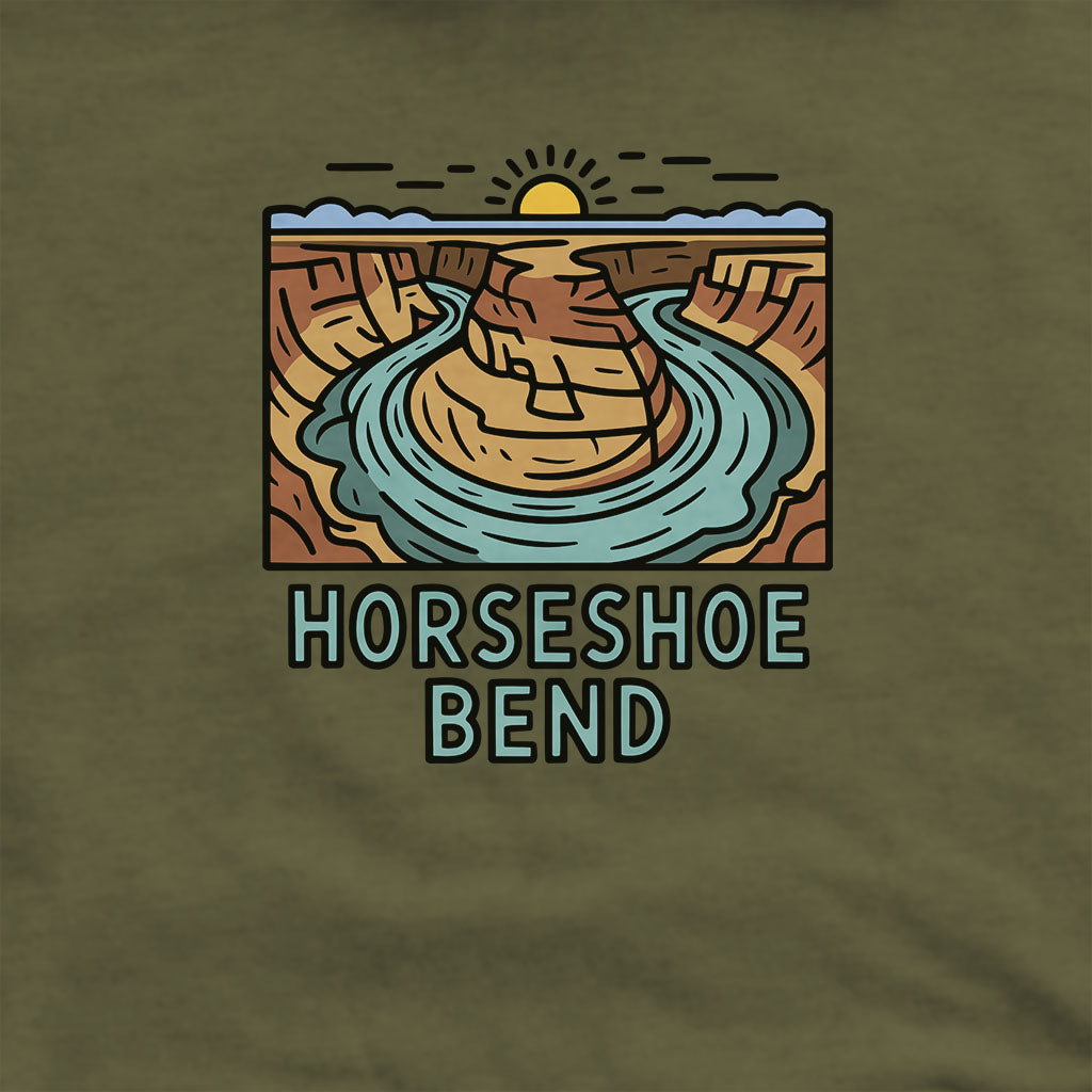 Horseshoe Bend Glen Canyon Hoodie Adventure and Outdoors Themed Hoodie