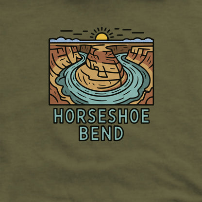 Horseshoe Bend Glen Canyon Hoodie Adventure and Outdoors Themed Hoodie