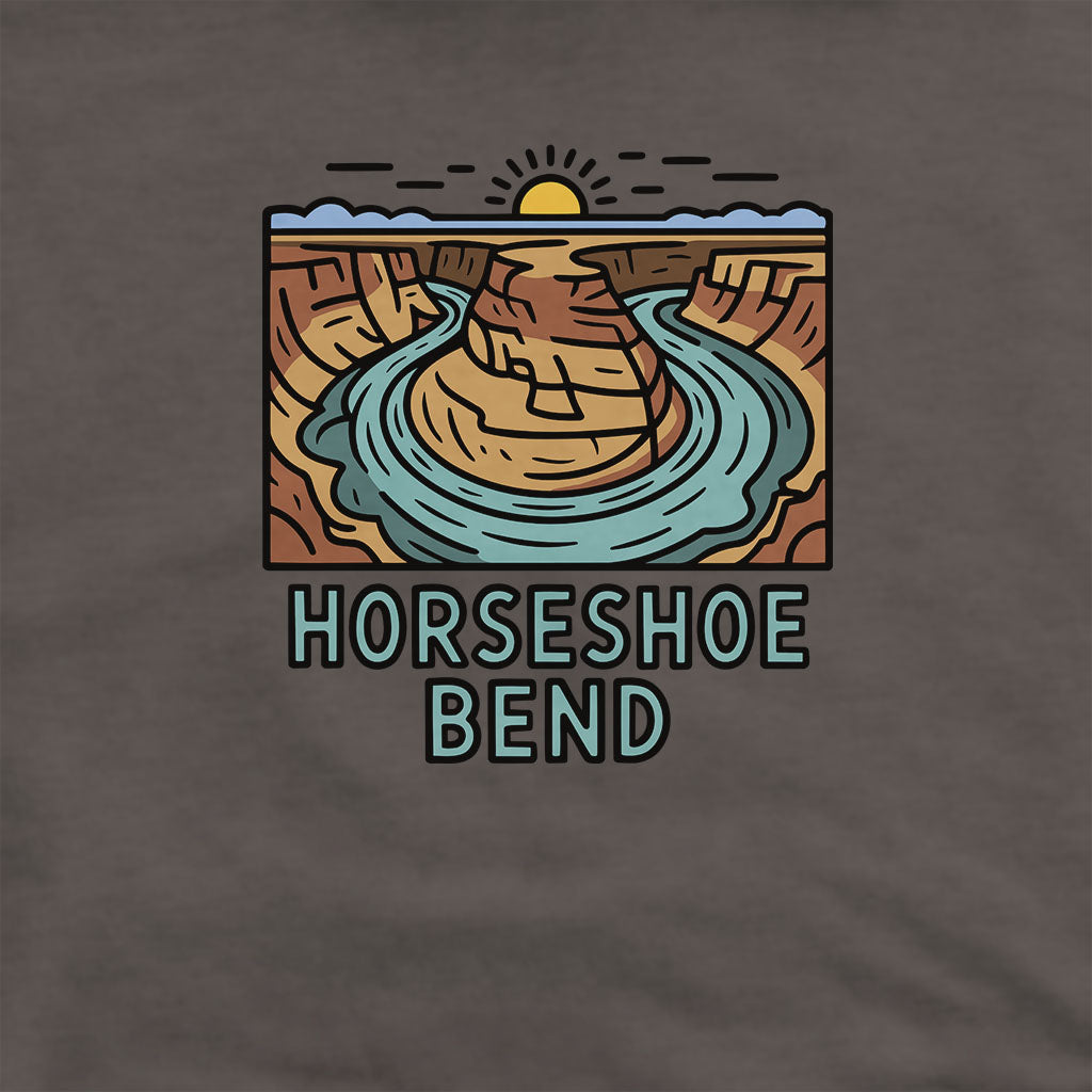 Horseshoe Bend Glen Canyon Hoodie Adventure and Outdoors Themed Hoodie