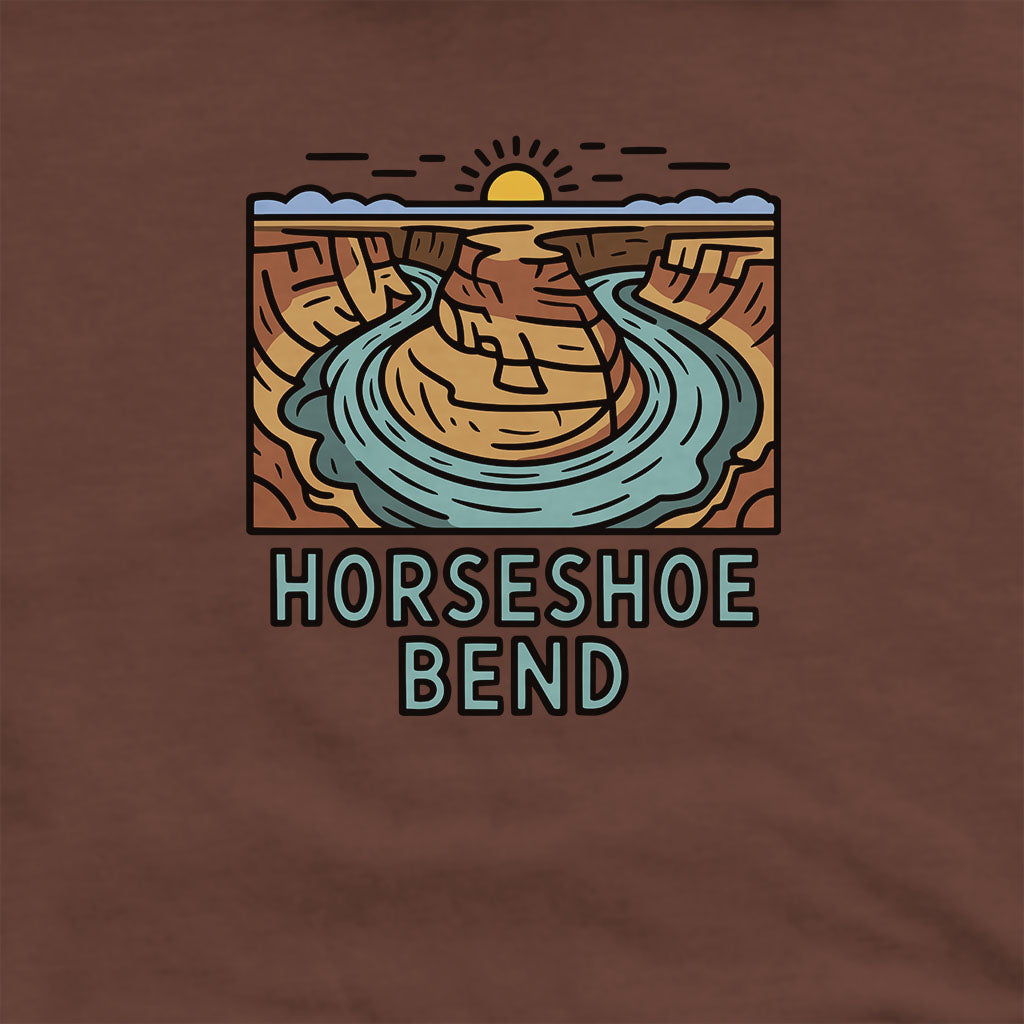 Horseshoe Bend Glen Canyon Hoodie Adventure and Outdoors Themed Hoodie