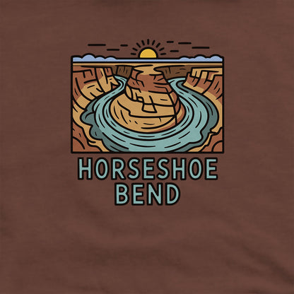Horseshoe Bend Glen Canyon Hoodie Adventure and Outdoors Themed Hoodie