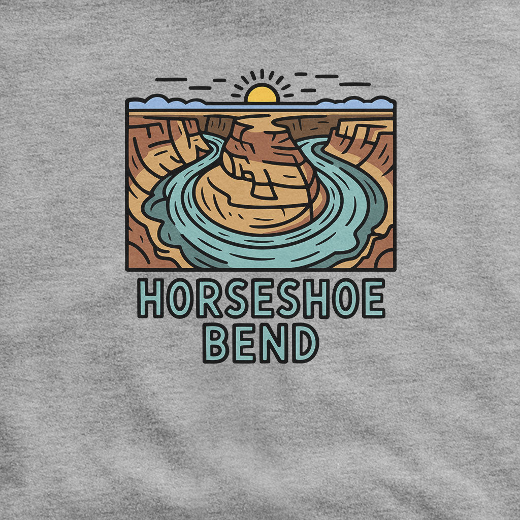 Horseshoe Bend Glen Canyon Hoodie Adventure and Outdoors Themed Hoodie