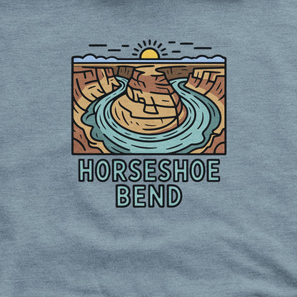 Horseshoe Bend Glen Canyon Hoodie Adventure and Outdoors Themed Hoodie