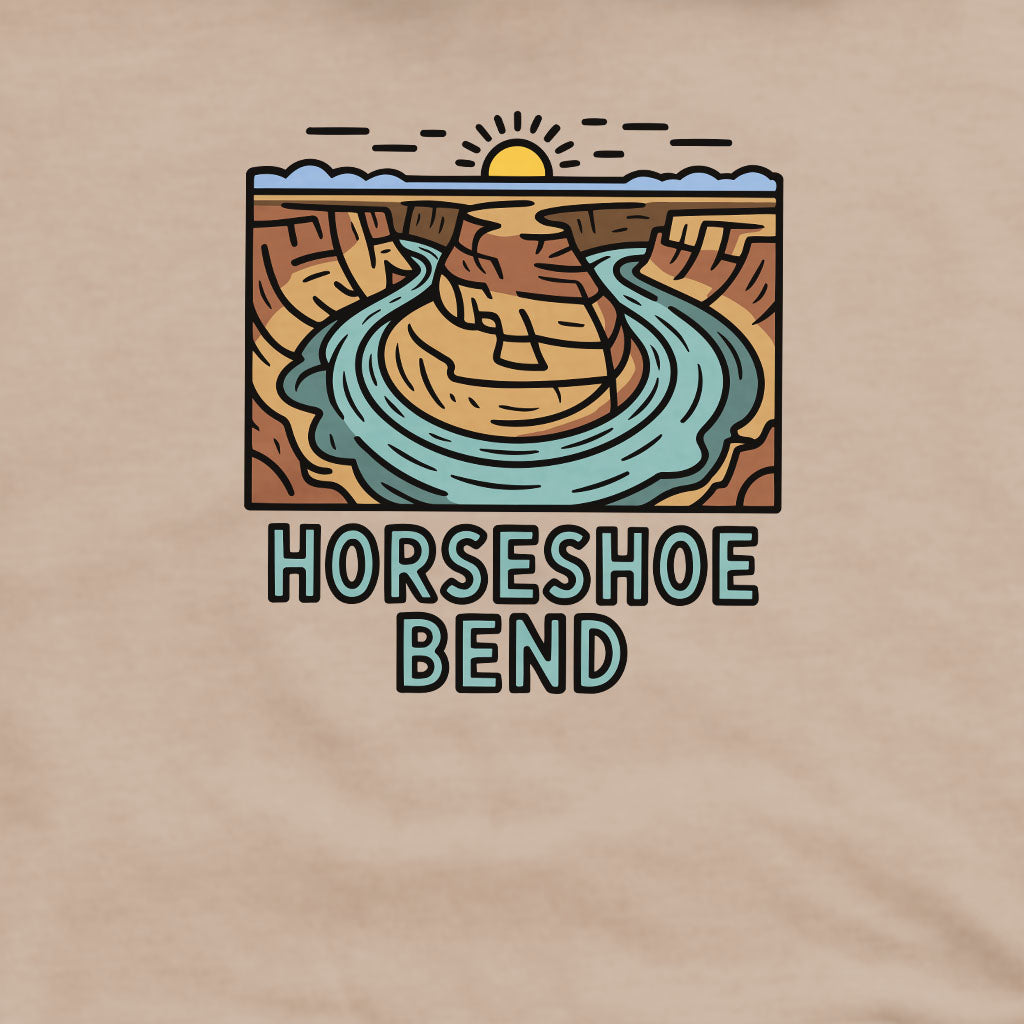 Horseshoe Bend Glen Canyon Crewneck Sweatshirt Adventure and Outdoors Themed Sweatshirt