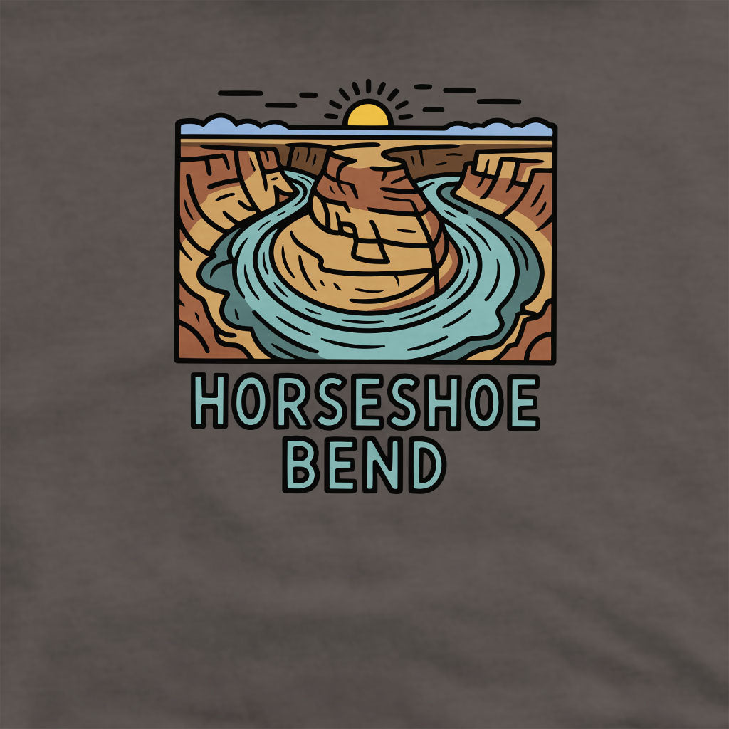 Horseshoe Bend Glen Canyon Crewneck Sweatshirt Adventure and Outdoors Themed Sweatshirt