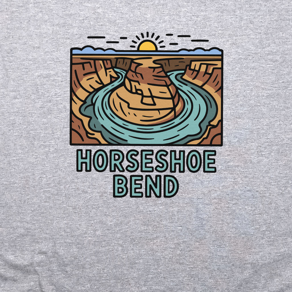 Horseshoe Bend Glen Canyon Crewneck Sweatshirt Adventure and Outdoors Themed Sweatshirt