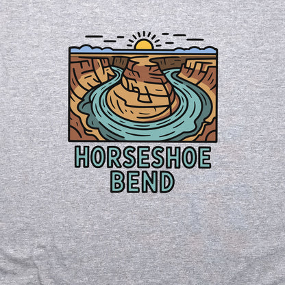 Horseshoe Bend Glen Canyon Crewneck Sweatshirt Adventure and Outdoors Themed Sweatshirt