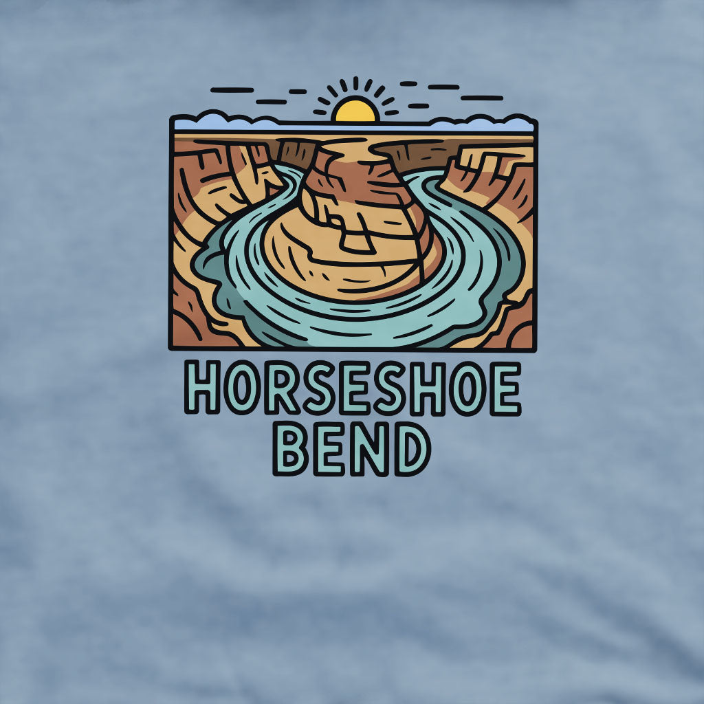 Horseshoe Bend Glen Canyon Crewneck Sweatshirt Adventure and Outdoors Themed Sweatshirt