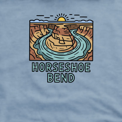 Horseshoe Bend Glen Canyon Crewneck Sweatshirt Adventure and Outdoors Themed Sweatshirt
