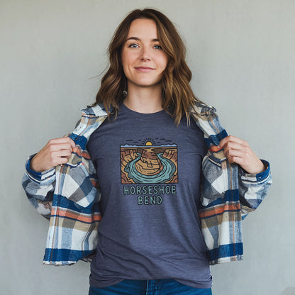 Horseshoe Bend Glen Canyon T-Shirt Adventure and Outdoors Themed T-Shirt