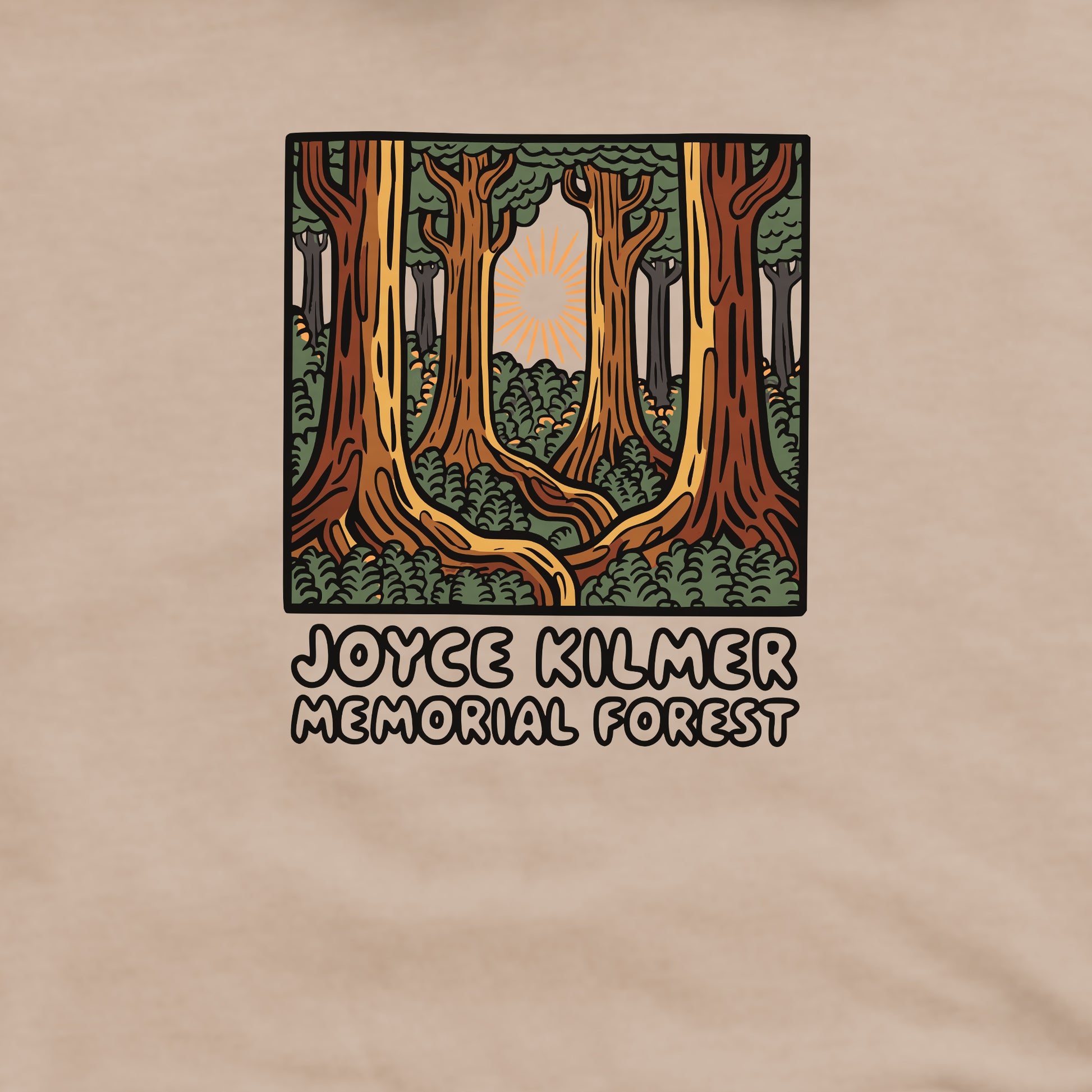 Joyce Kilmer Memorial Forest Crewneck Sweatshirt Adventure and Outdoors Themed Sweatshirt