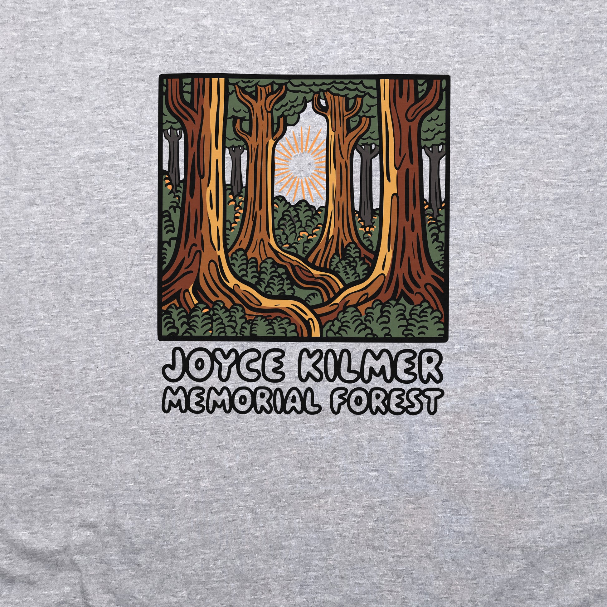 Joyce Kilmer Memorial Forest Crewneck Sweatshirt Adventure and Outdoors Themed Sweatshirt