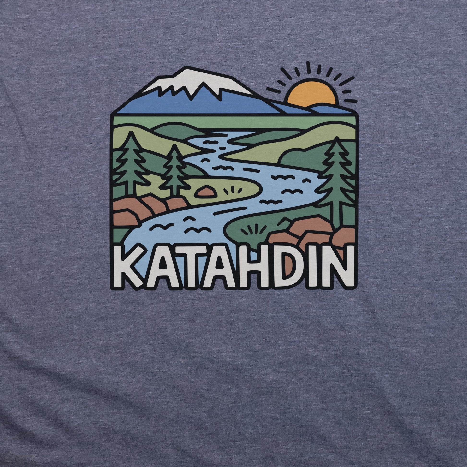 Mount Katahdin T-Shirt Adventure and Outdoors Themed T-Shirt