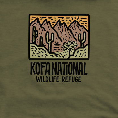 Kofa National Wildlife Refuge Crewneck Sweatshirt Adventure and Outdoors Themed Sweatshirt