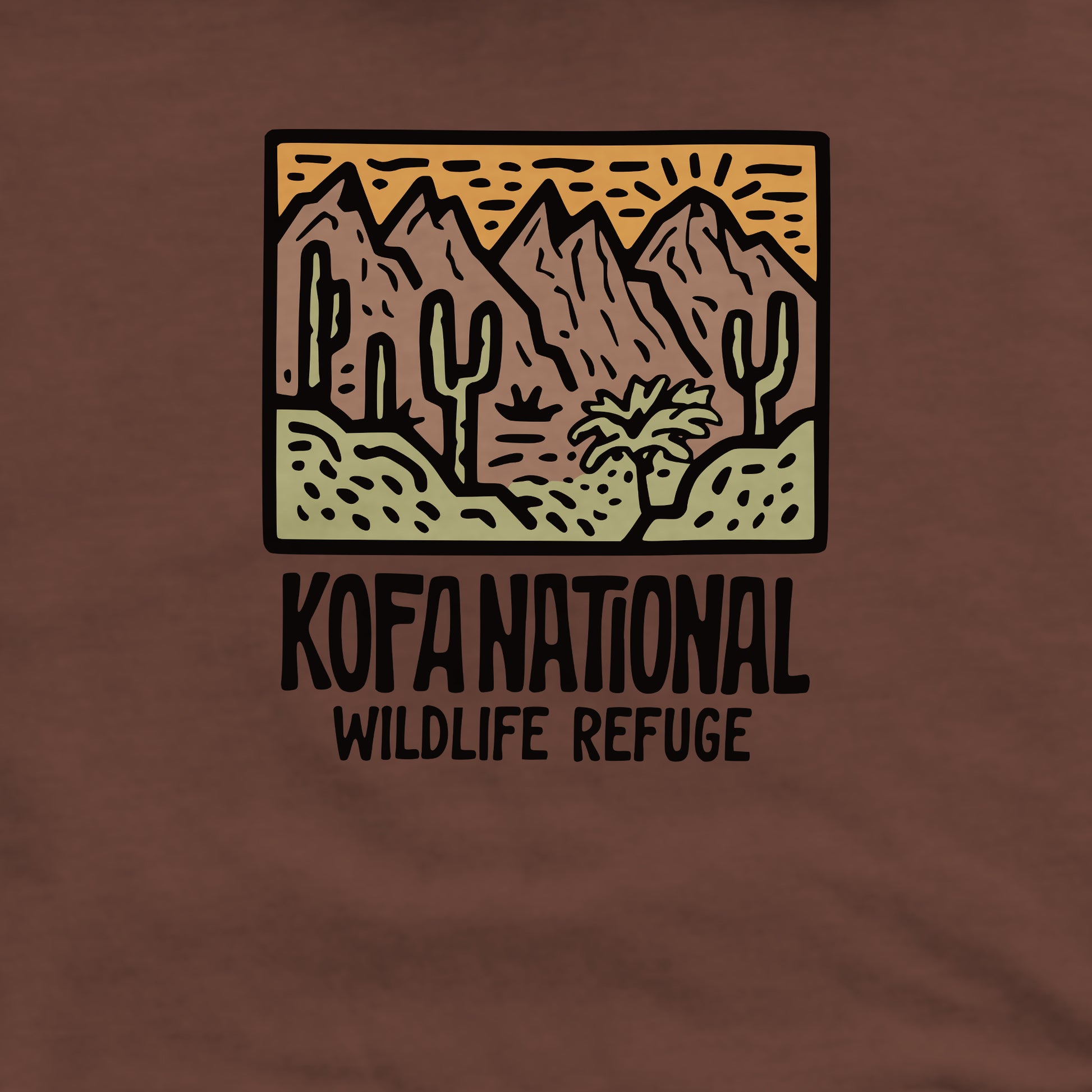 Kofa National Wildlife Refuge Crewneck Sweatshirt Adventure and Outdoors Themed Sweatshirt