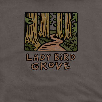 Lady Bird Grove Trail Crewneck Sweatshirt Adventure and Outdoors Themed Sweatshirt