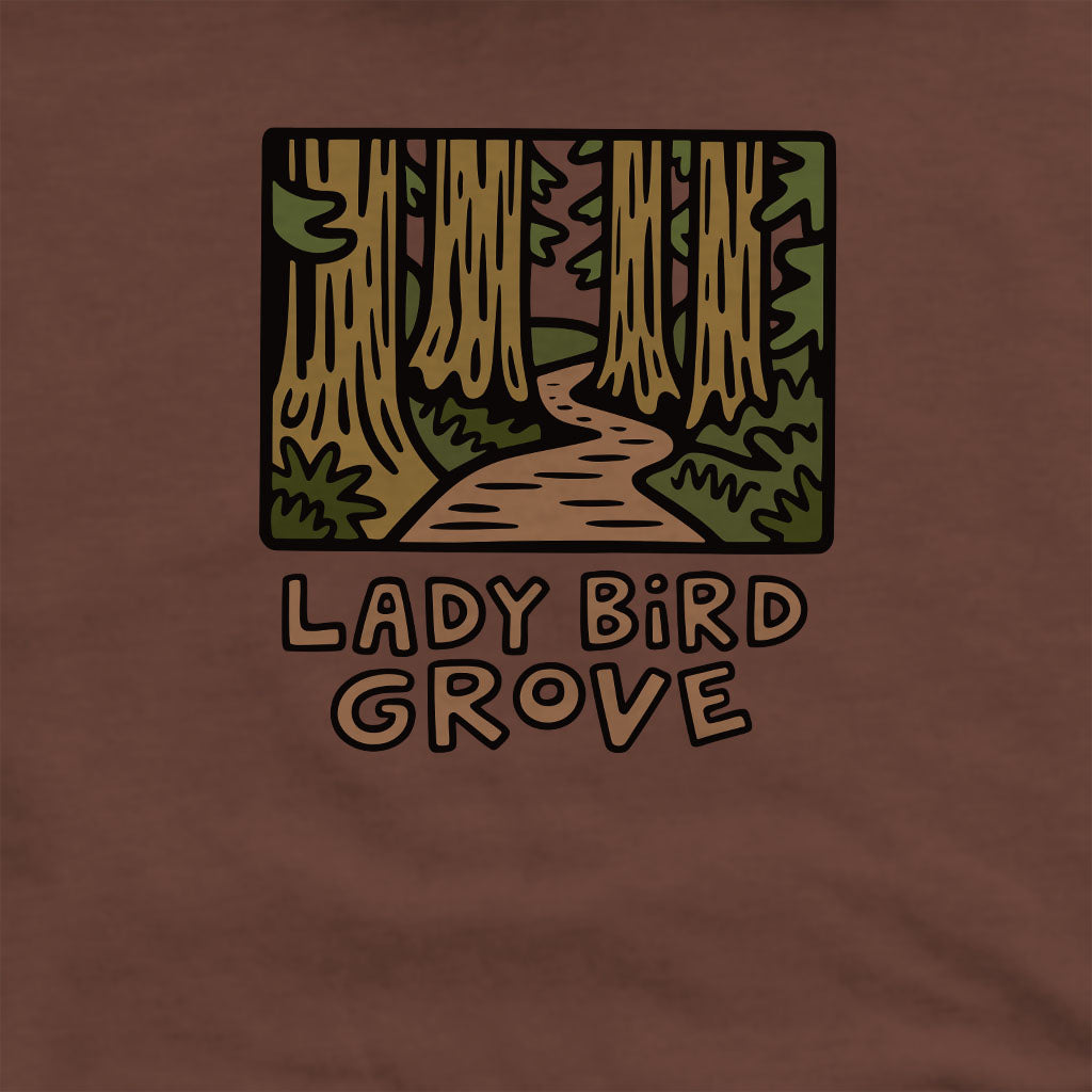 Lady Bird Grove Trail Crewneck Sweatshirt Adventure and Outdoors Themed Sweatshirt