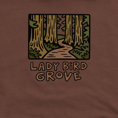Lady Bird Grove Trail Crewneck Sweatshirt Adventure and Outdoors Themed Sweatshirt