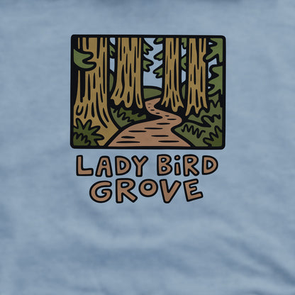 Lady Bird Grove Trail Crewneck Sweatshirt Adventure and Outdoors Themed Sweatshirt