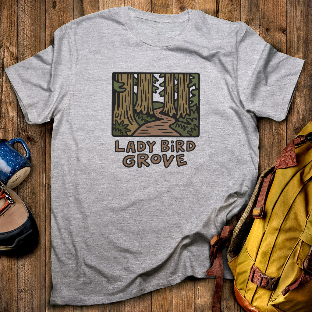 Lady Bird Grove Trail T-Shirt Sport Grey Adventure and Outdoors Themed T-Shirt