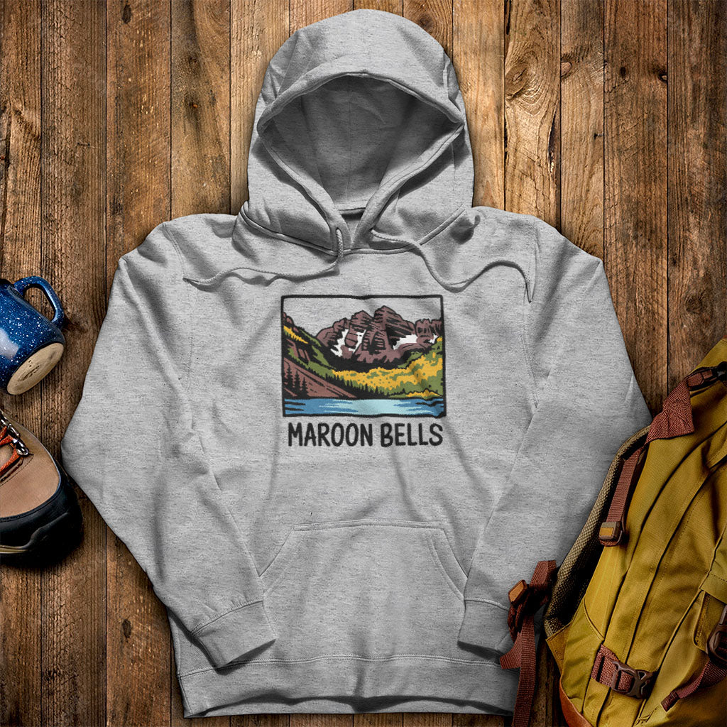 Maroon Bells Hoodie Sport Grey Adventure and Outdoors Themed Hoodie