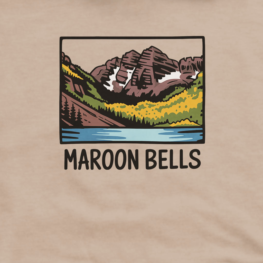Maroon Bells Hoodie Adventure and Outdoors Themed Hoodie