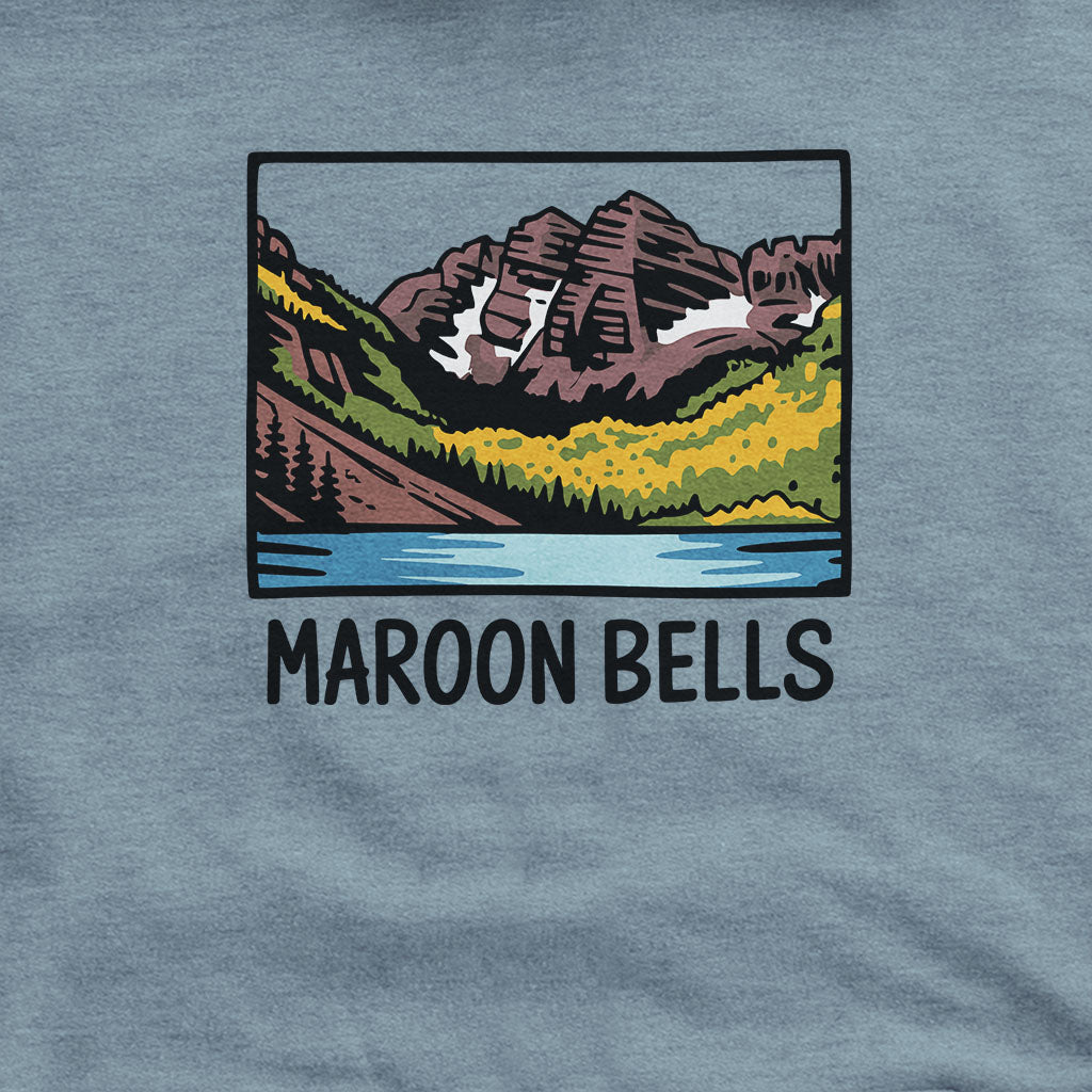 Maroon Bells Hoodie Adventure and Outdoors Themed Hoodie