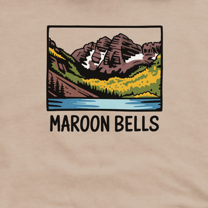 Maroon Bells Crewneck Sweatshirt Adventure and Outdoors Themed Sweatshirt