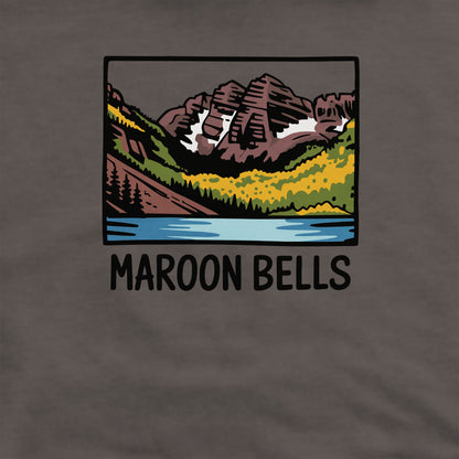 Maroon Bells Crewneck Sweatshirt Adventure and Outdoors Themed Sweatshirt