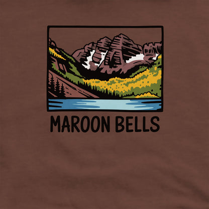 Maroon Bells Crewneck Sweatshirt Adventure and Outdoors Themed Sweatshirt