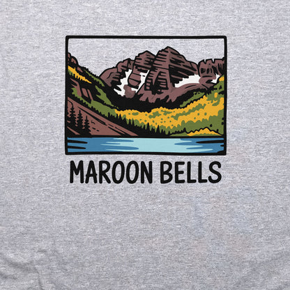 Maroon Bells Crewneck Sweatshirt Adventure and Outdoors Themed Sweatshirt