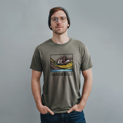 Maroon Bells T-Shirt Adventure and Outdoors Themed T-Shirt