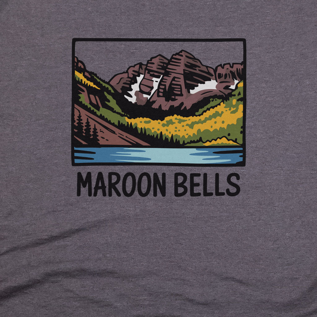 Maroon Bells T-Shirt Adventure and Outdoors Themed T-Shirt