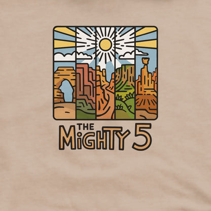 The Mighty 5 Hoodie Adventure and Outdoors Themed Hoodie