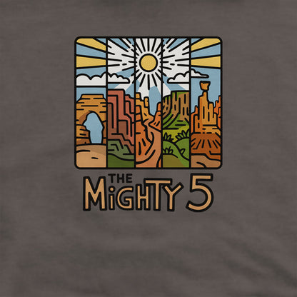 The Mighty 5 Hoodie Adventure and Outdoors Themed Hoodie
