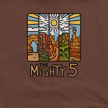 The Mighty 5 Hoodie Adventure and Outdoors Themed Hoodie