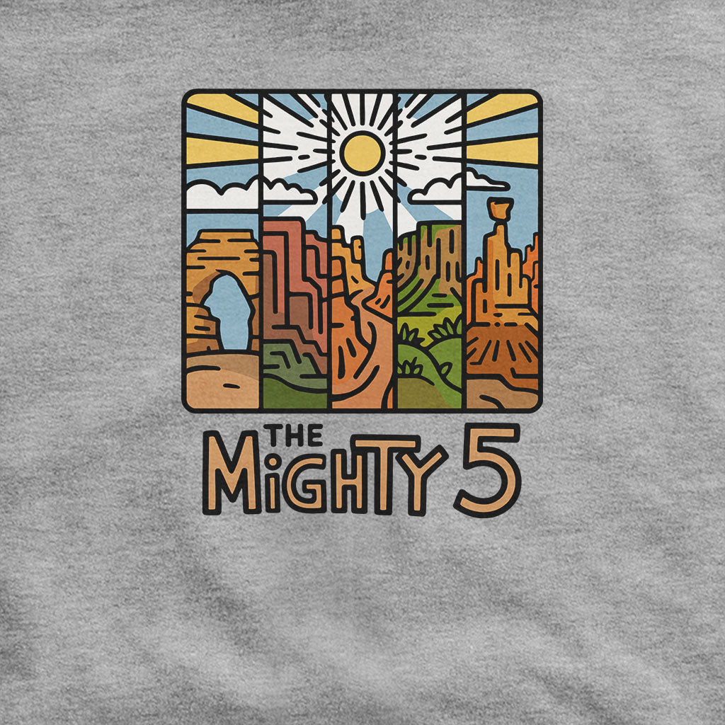 The Mighty 5 Hoodie Adventure and Outdoors Themed Hoodie
